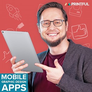 1.4K views · 18 reactions | You're busy. So learning complicated design tools should be the last thing on your mind. Luckily, you can create designs for print-on-demand products right from your tablet or smartphone! Watch this video to find out more ➡ https://bit.ly/2w4iwkO | Printful | Facebook