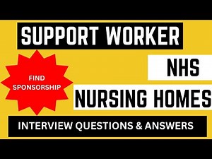 support worker Interview Questions & Answers. #nhs #nhsinterview