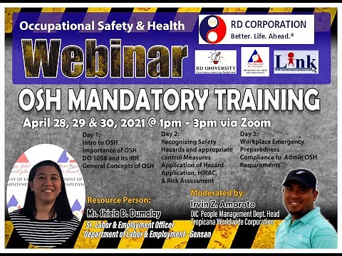 OSH Mandatory Training Day 1 2021