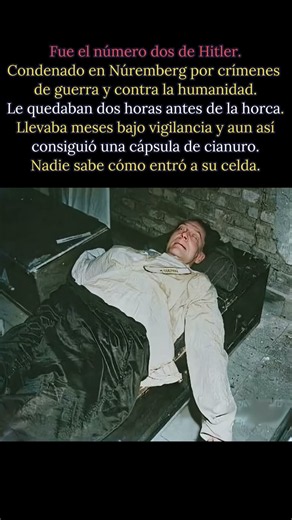 El final inesperado de Hermann Göring #historia #ww2 #sabiasque