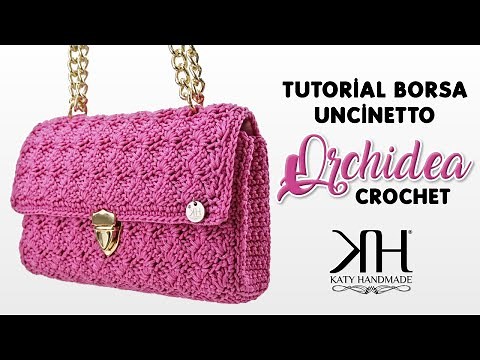 CROCHET BAG TUTORIAL - "Orchidea" CROCHET BAG - PRADA STITCH ♡ Katy Handmade