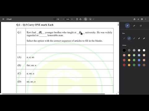 GATE CSE 2025 SHIFT 1 Q1 | General Aptitude