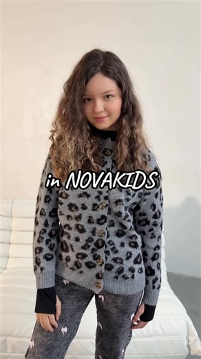 Polina & Sophie on Instagram: "@NovaKids by @FashionNova 💝 Omg it’s Cyber Monday and 50-99% off everything 🔥🔥🔥 Check it out - link in bio 🌟 Wearing 🔍 Mini Harmony Ribbed Top - Black 🔍 Mini Covered In Bows Straight Leg Jeans - Black 🔍 Mini In The Wild Leopard Cardigan - Grey/combo 🔍 Mini Autumn Dreams Striped Sweater - Burgundy/combo 🔍 Mini Dara Wide Leg Pant Set - Black/combo . . . . . #poliweaver #novakids #fashionn