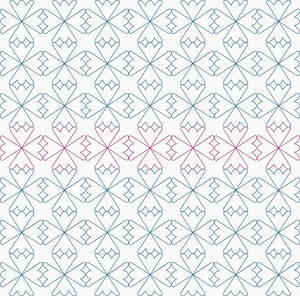 STARRED FLOWER – Floral Longarm Quilting Pantograph (E2E & Sashing and Block) Digital Pattern - Etsy Australia