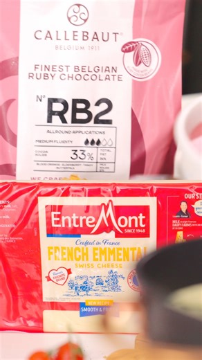 Cheese fondue vs. chocolate fondue? Why choose when you can have both?✨ Start with the alpine tradition of Entremont French Emmental for a smooth, buttery savory fondue, then move into a sweet treat with vibrant color and tangy fruit notes of Callebaut Ruby Chocolate. A flavorful journey from the first savory dip to the very last bite. Enrich your dinner service with these essentials, available now at the link in bio. | The Chefs' Warehouse