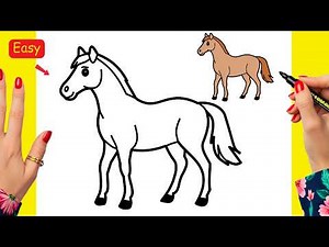 disegnare cavalli ❤️ cavalli da disegnare passo dopo passo | How to draw a drawing