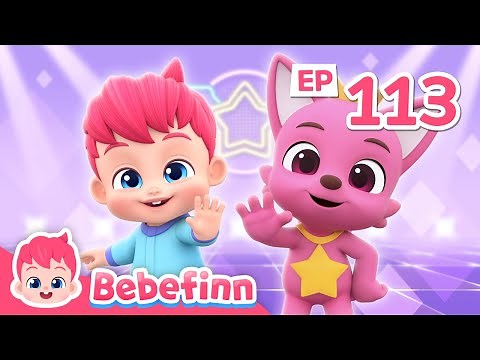 Freeze! Bebefinn Dances Along Pinkfong and Hogi | EP113 | Wonderstar Freeze Dance | Songs for Kids