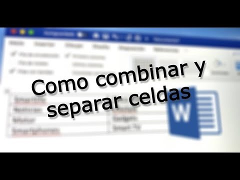 How to merge and separate cells in Word