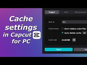 Clear cache in Capcut for PC | Cache settings in Capcut Desktop