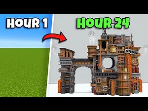 I Built for 24 Hours in Minecraft!