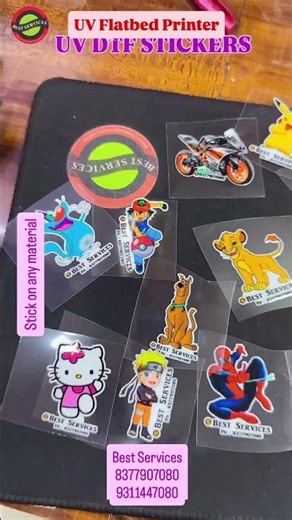 High Quality UV DTF Stickers from UV Flatbed Printer | Easy Apply & Long Lasting