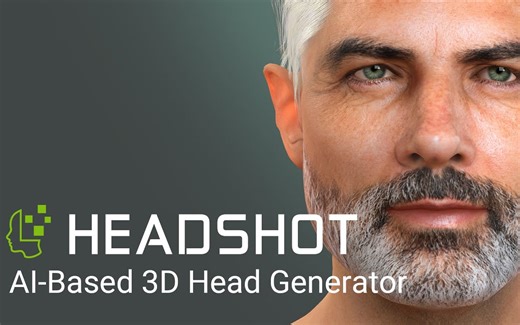【模型师失业？】给一张照片，AI就能自动建模，效果堪比真人 Headshot Plug Character Creator 3
