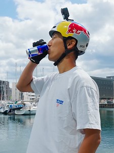 try 🤝 dry 🤝 retry 🚲: @tomomi_nishikubo #redbull#givesyouwiiings#energydrink#bmx#bike