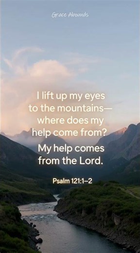 My Help Comes From the Lord | Psalm 121:1–2 | Bible Verse for Strength & Protection