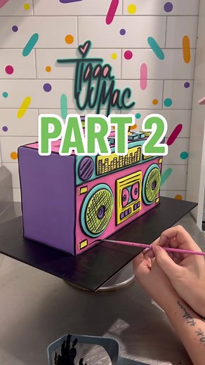 Replying to @Beck's Biz 80’S THEMED BIRTHDAY CAKE 🤩 I love everything about it! #tiggamac #okiedokie #80s #80sparty #boombox #retro #cartooncake #cartooncakes #cakedecorating #cakedecorator #caketok #caketutorial