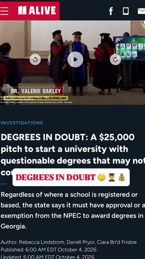 DEGREES IN DOUBT: A $25,000 pitch to start a university with questionable degrees that may not count