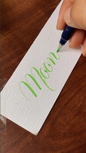 Moonlight || how to use tombow fudenosuke brush pen || #brushpen