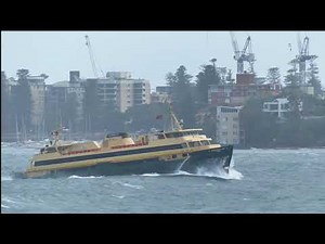 Queenscliff from Manly in big waves