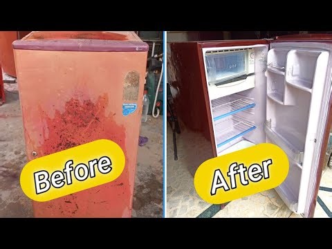 How to Restore My Old Fridge Like New|| Full Restoration Video