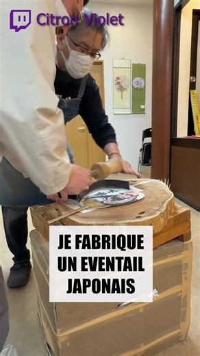 Fabrication d'un uchiwa, l'éventail japonais