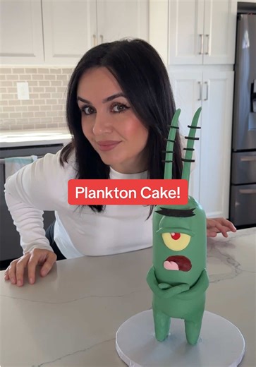 Realistic Plankton Cake Inspired by SpongeBob