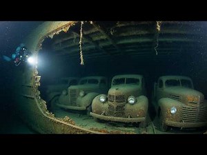 SHOCK: Sunken Car Carrier From WWII Found — 200 Classic Cars Perfectly Preserved Underwater!