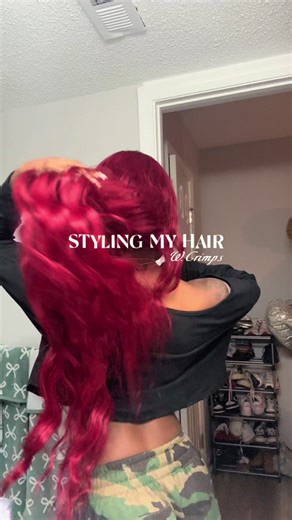 Beautiful Wig Install with Crimped Style