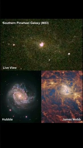 Three views of the Southern Pinwheel Galaxy