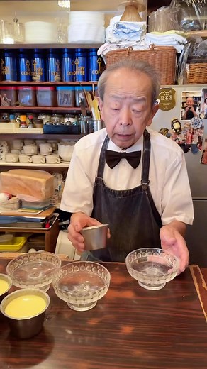 TasteAtlas on Instagram: "Purin (Japanese Custard Pudding) 📍Tokyo, Japan 🇯🇵 Video: @joker_gourmet An 81-year-old purin master, known as the “God’s Left Hand,” creates a jumbo version of this iconic dessert. Purin is a Japanese custard made with eggs, milk, and sugar, topped with a rich caramel sauce. It’s loved for its smooth texture and delicate sweetness, offering a flan-like experience with a lighter, creamy taste."
