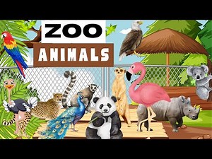 Zoo Animals for kids | Educational Videos | vocabulary for kids | #classroomlanguage #zooanimals