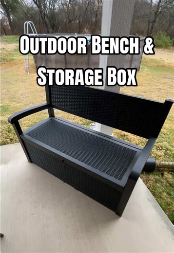 Outdoor Storage Container & Bench