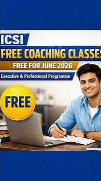 ICSI FREE Online Classes for June 2026 Exam | CS Executive CS Professional therajpicz ICSI LIVE UPDA