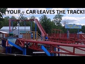 This Coaster Literally Jumps off the Track, at Cedar Valley's Wild Frontier Park. Only one in the US