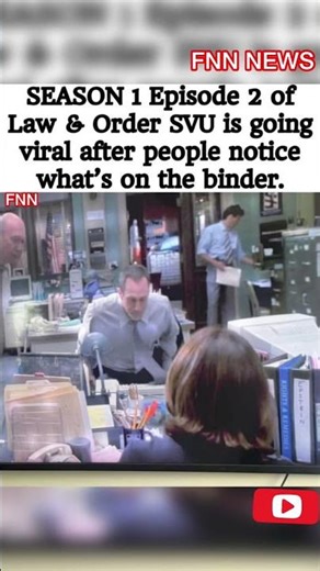Law & Order SVU Season 1 Episode 2 Goes Viral Because of What’s Written on the Binder 😂