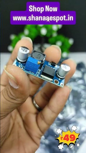LM2596 Buck Converter Demo | 12V to 5V Step Down #shorts