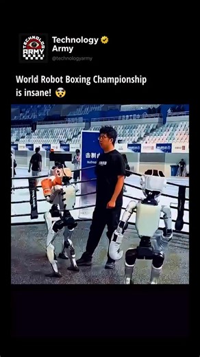 TechnologyARMY | Is this the future of sports? 🤖🥊 It looks like a scene from a movie, but this is a real competition testing balance, agility, and combat... | Instagram