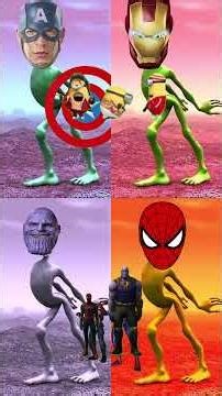 The Alien Avangers dance👽 #spiderman #coffindance