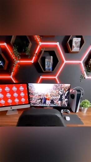 This setup is doing 2023 right🔥 #nanoleaf 📸: @infinnitelife #nanoleaflines #lines #rgblights #rgbsetup #rgbled #rgblighting #setup #setupgamer #setupinspiration #setupgoals | Nanoleaf