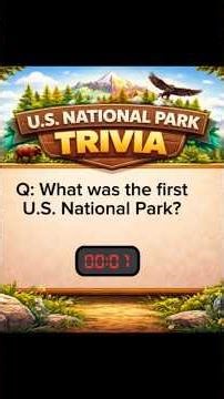 National Park Quiz Part 1! With Fun Facts! Test your knowledge! #educational #funfact #trivia #park