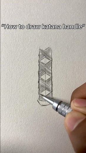 How to draw katana handle