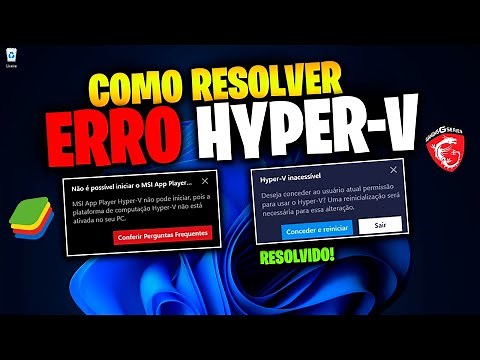 Como desativar ou ativar hyper-v no windows || Como resolver hyper-v inacessível bluestacks