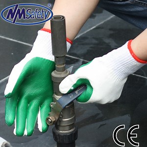 [Hot Item] Nmsafety Latex Rubber Coated Building Work Gloves