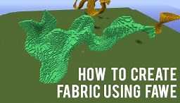 [ FAWE Guide ] Creating Fabrics using /br spline   //Image Brush Technique Minecraft Blog