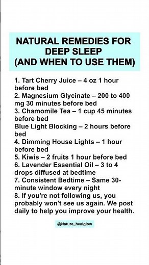 NATURAL REMEDIES FOR DEEP SLEEP