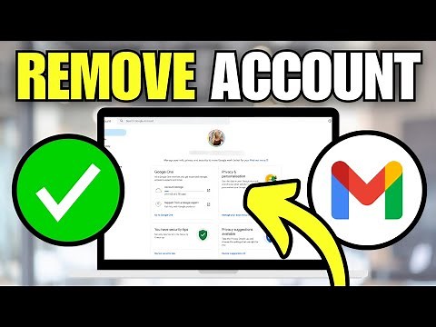 How To Remove Google Account From Laptop / PC