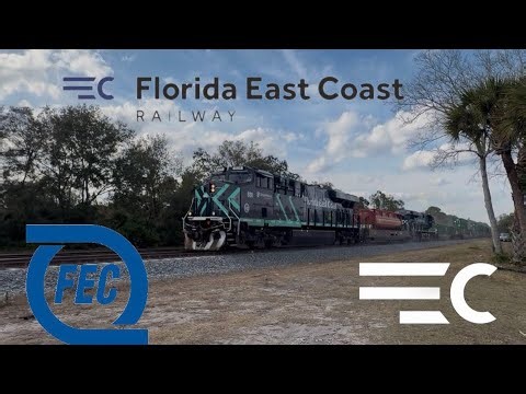 FEC 105 and 206 passing Titusville on a nice partly cloudy ￼