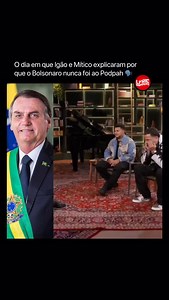 Esse trecho de Igão e Mítico no “Conversa com Bial”, onde explicam por que não convidaram o ex-presidente Jair Bolsonaro para o Podpah, voltou a circular nas redes e tem gerado debates. Enquanto parte do público concorda com a decisão, outros apontam falta de imparcialidade ao receber apenas nomes de um espectro político. E você, o que acha? 🤔 | Lyric Rappers