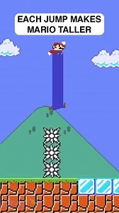 Every time Mario jumps, he gets TALLER! | Level UP