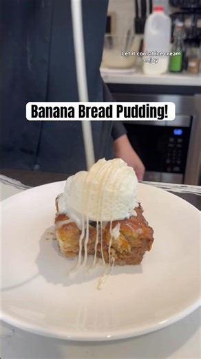 Banana Bread Pudding, another way to use those bananas! #baking #sweet