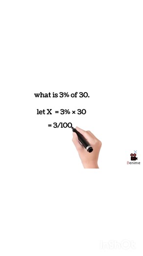 Percentage Trick 🚀 3% of 30 | FBISE Class 9 Math#percentage#math#shorts